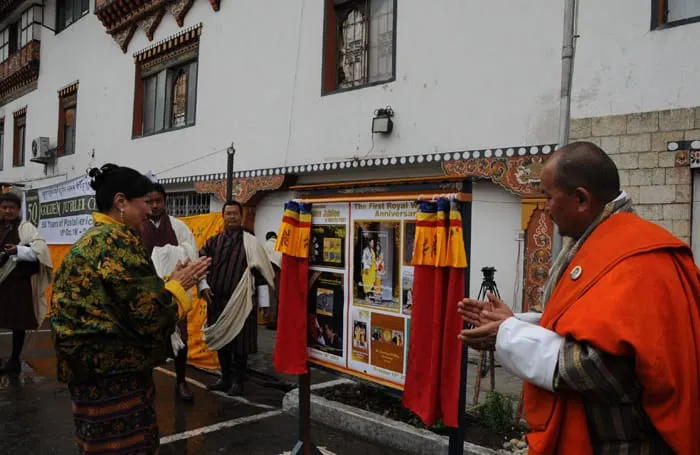 Bhutan Post celibrating the Golden Jublee