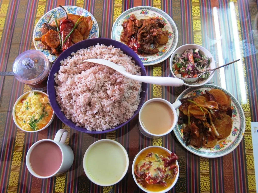 food, Bhutan, Red Rice, Sikam, Ema Datshi