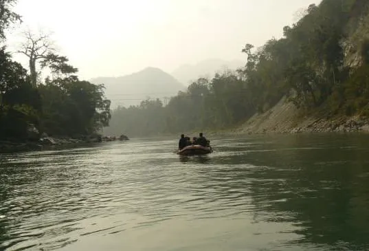 Boating in Manas river