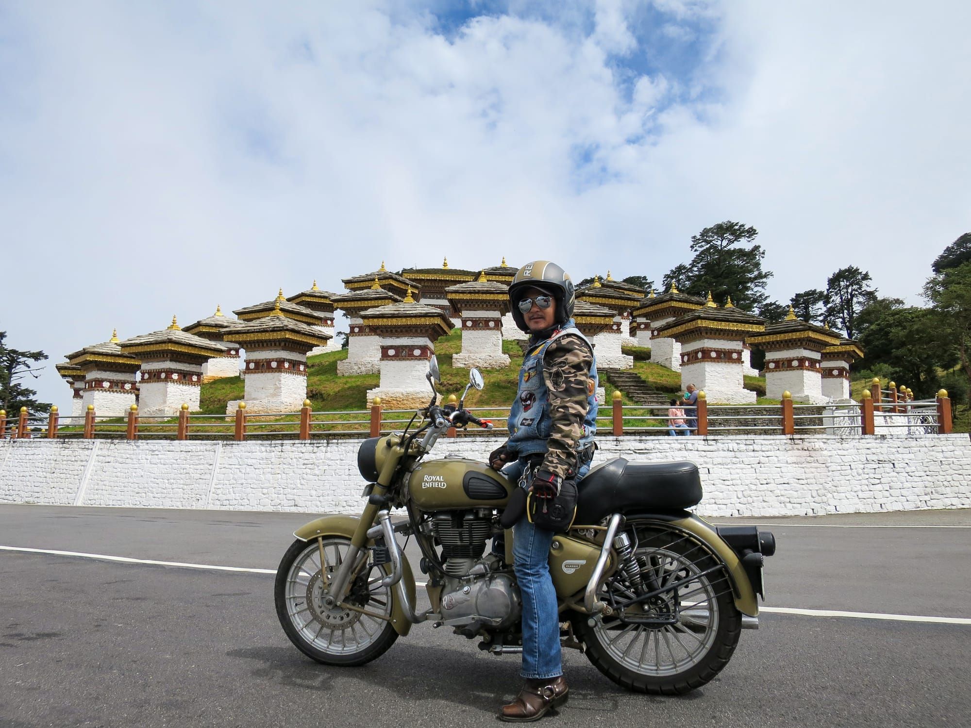 Classic Motorbike at Dochula