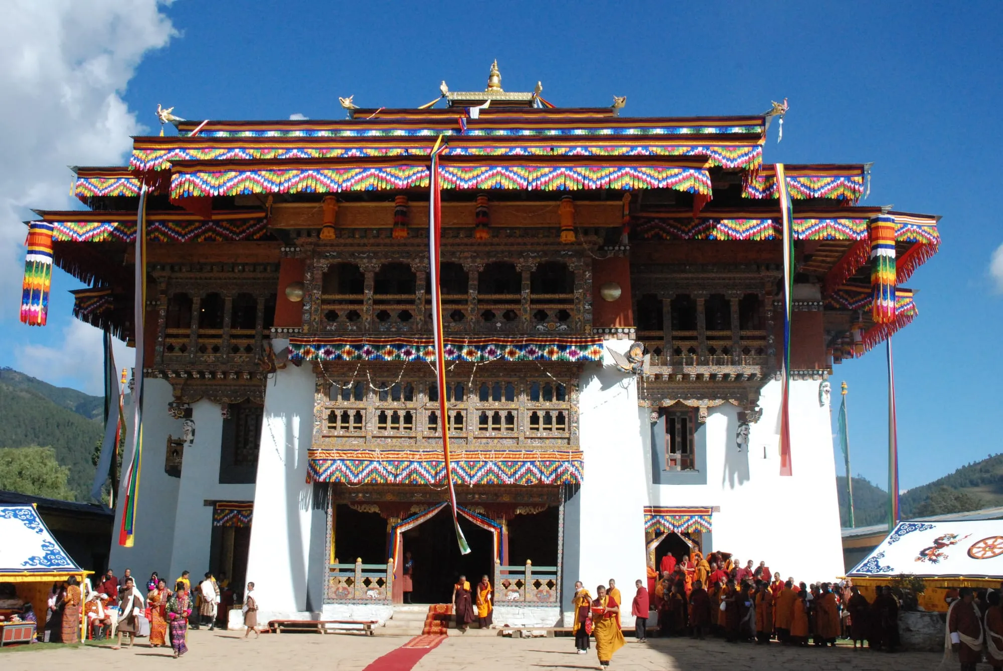 The Gangteng Monastery or Gangtey Gonpa Monastery 