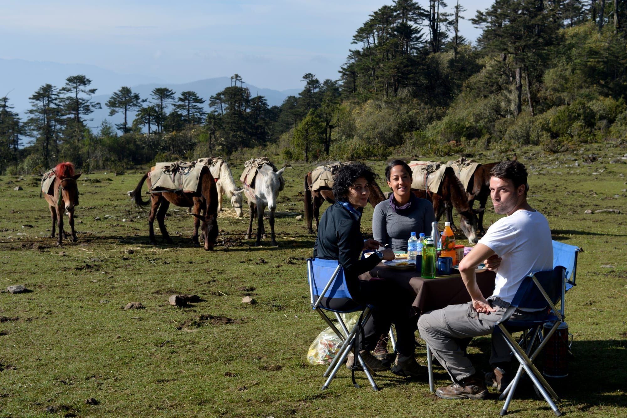 Mountain camp on the Nub Tshona Patra trek