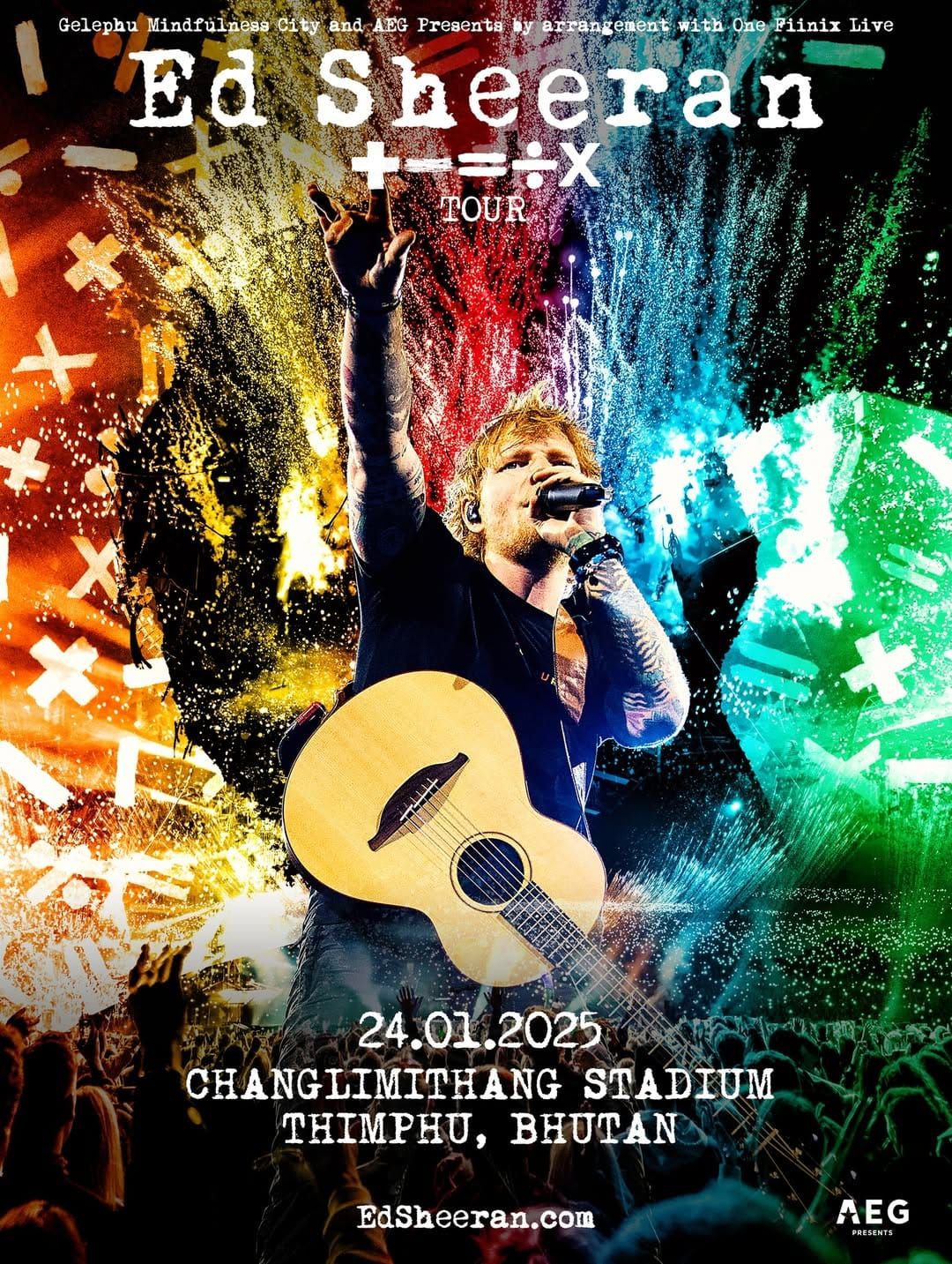 Ed Sheeran Set to Perform in Bhutan