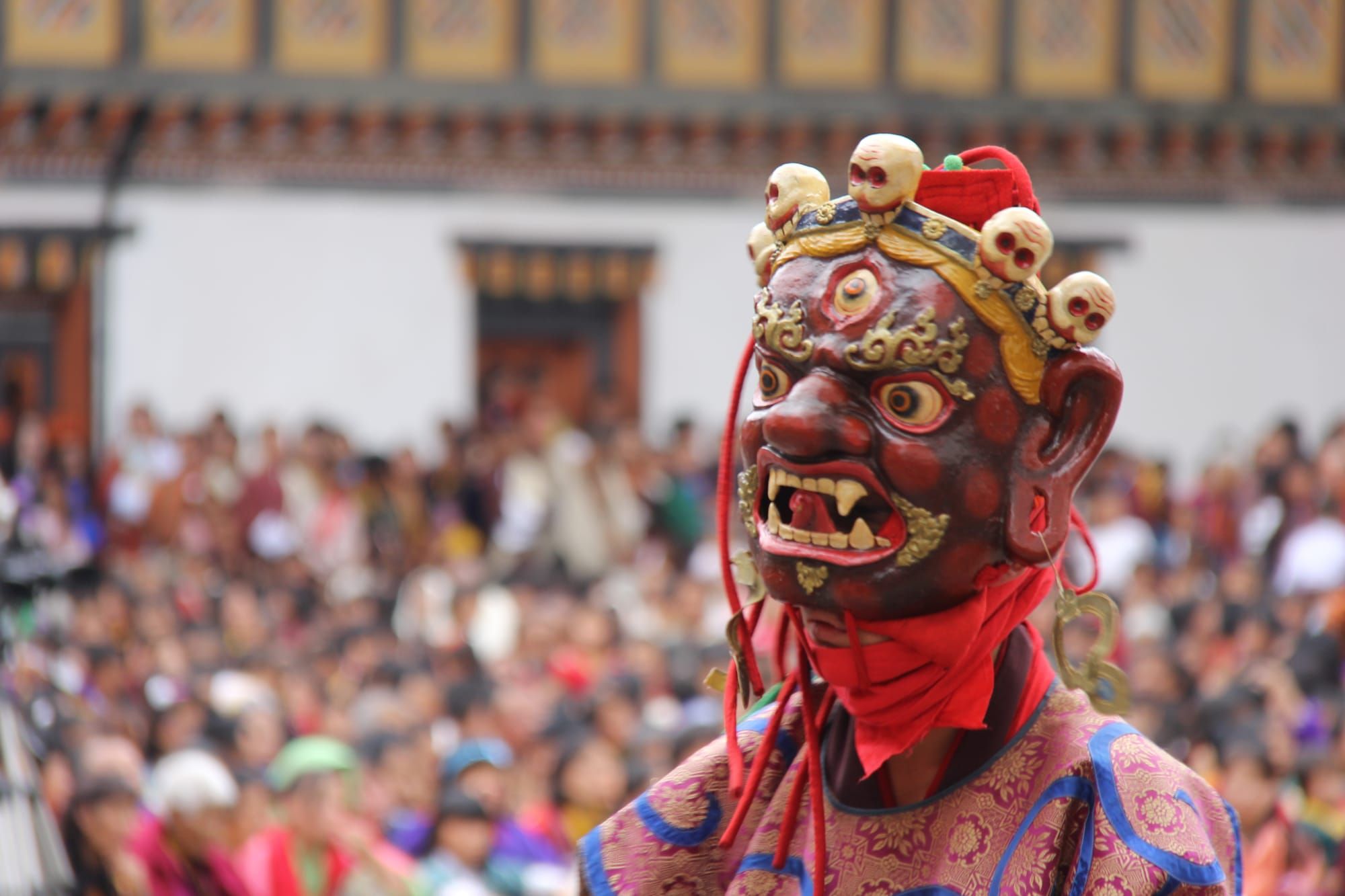 Gangtey festival mask dancer2