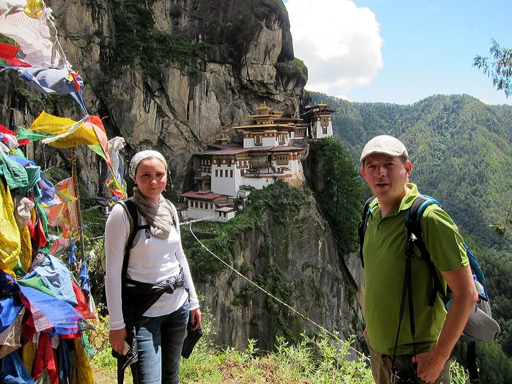Grecu couples from Romania in Bhutan