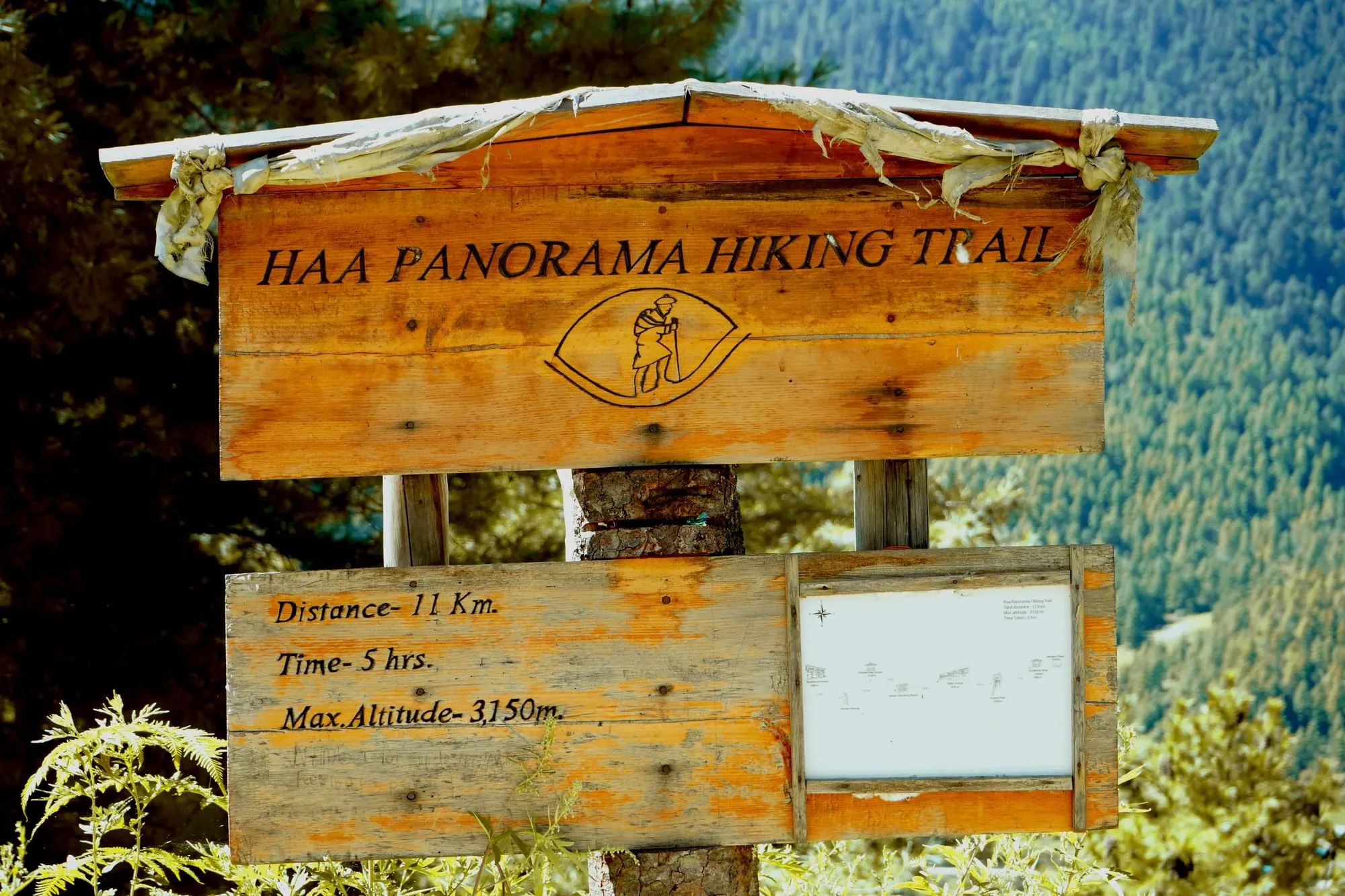 The image repeats the blog content, through the display of the hike name.