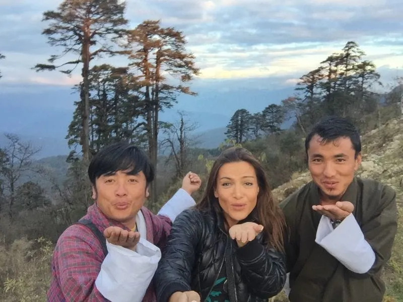 Suzana Arsic with Karma &amp; Phuntsho