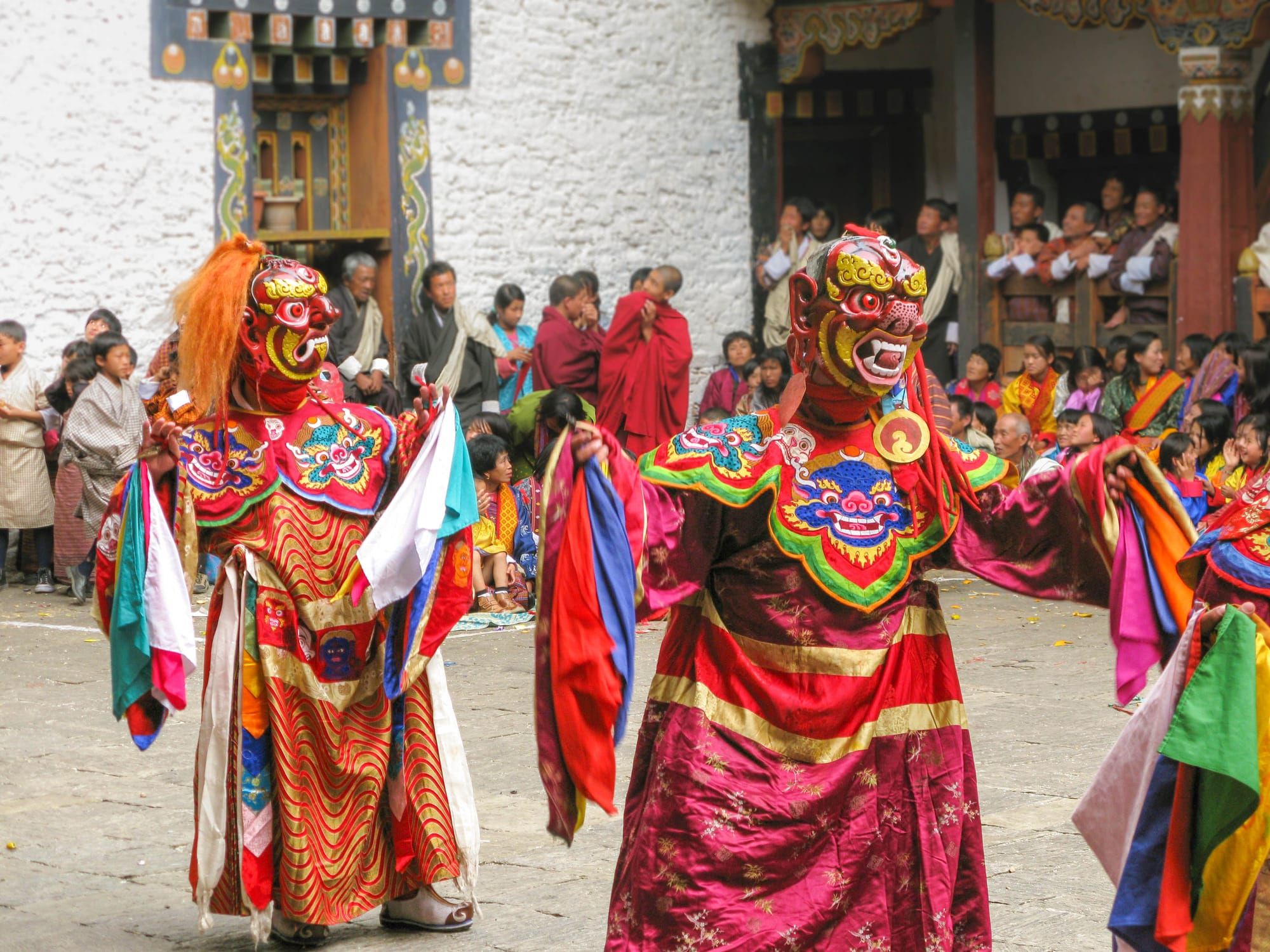 Mask dance at Jakar Tshechu