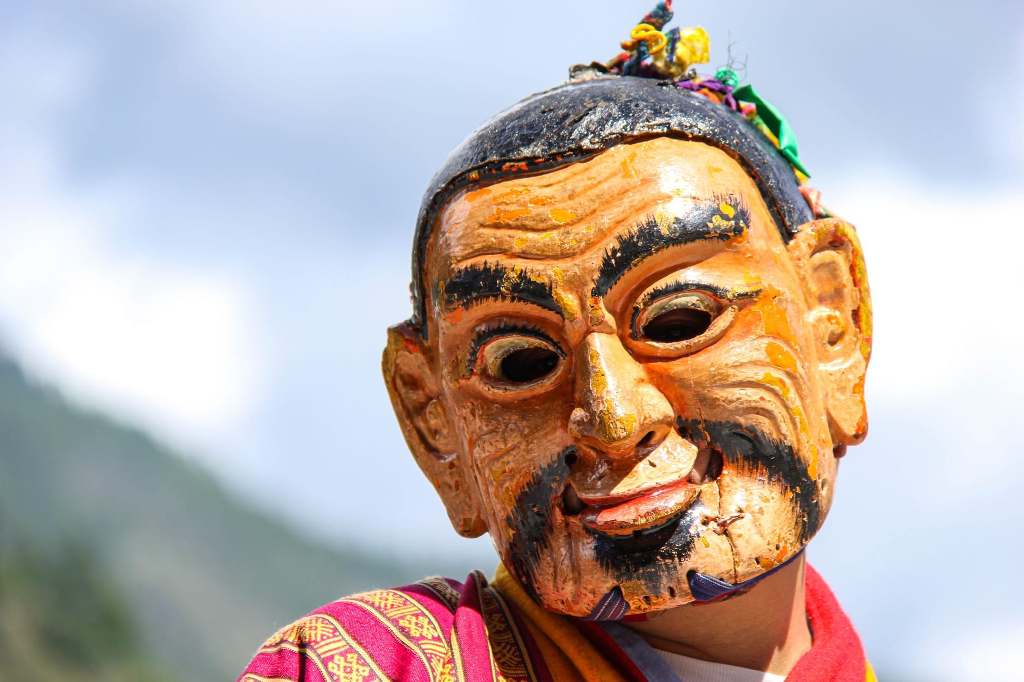 Monks at Jakar Tshechu, Bumthang