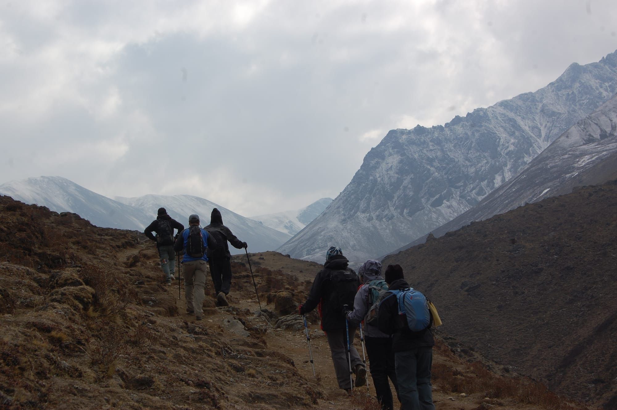 Jomolhari trekkers