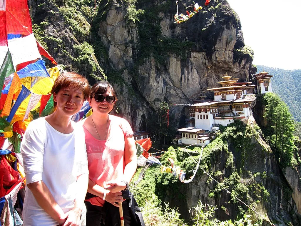Lee Ling &amp; Lay Peng at Taktsang Bhutan