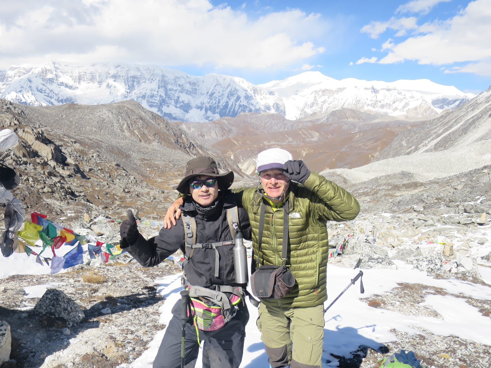 Mr.Joe and Sonam on Snowman trek