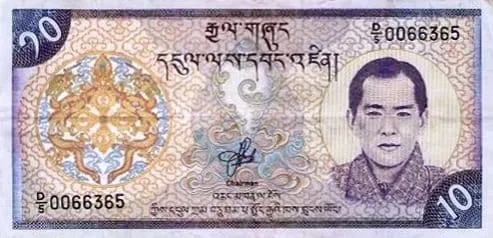 Ten Ngultrum (Bhutanese Currency)