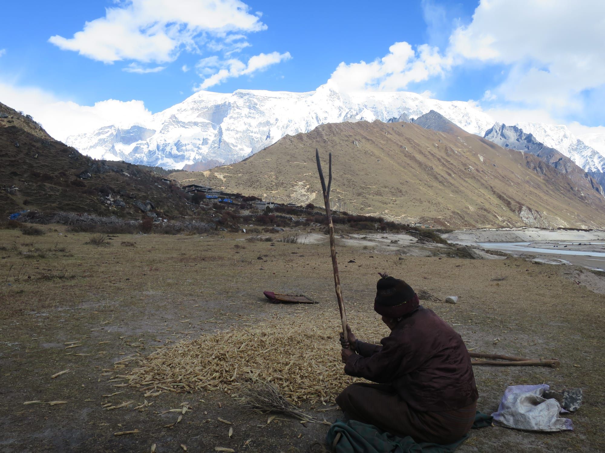 Old woman at Thanza village