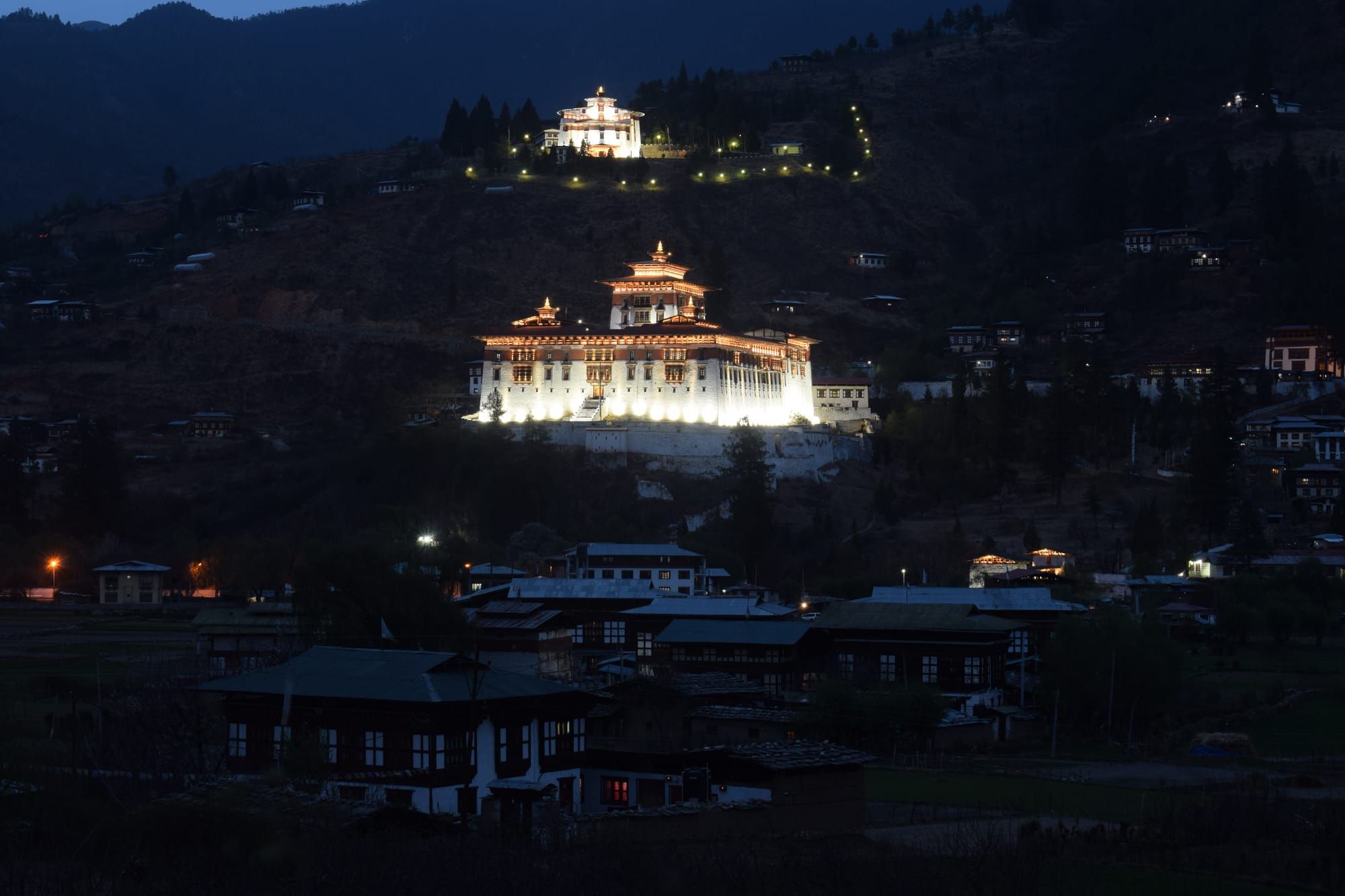 Paro with Ta Dzong