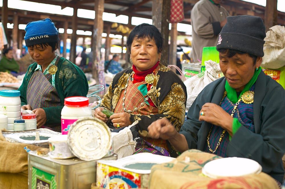 People selling vegetables