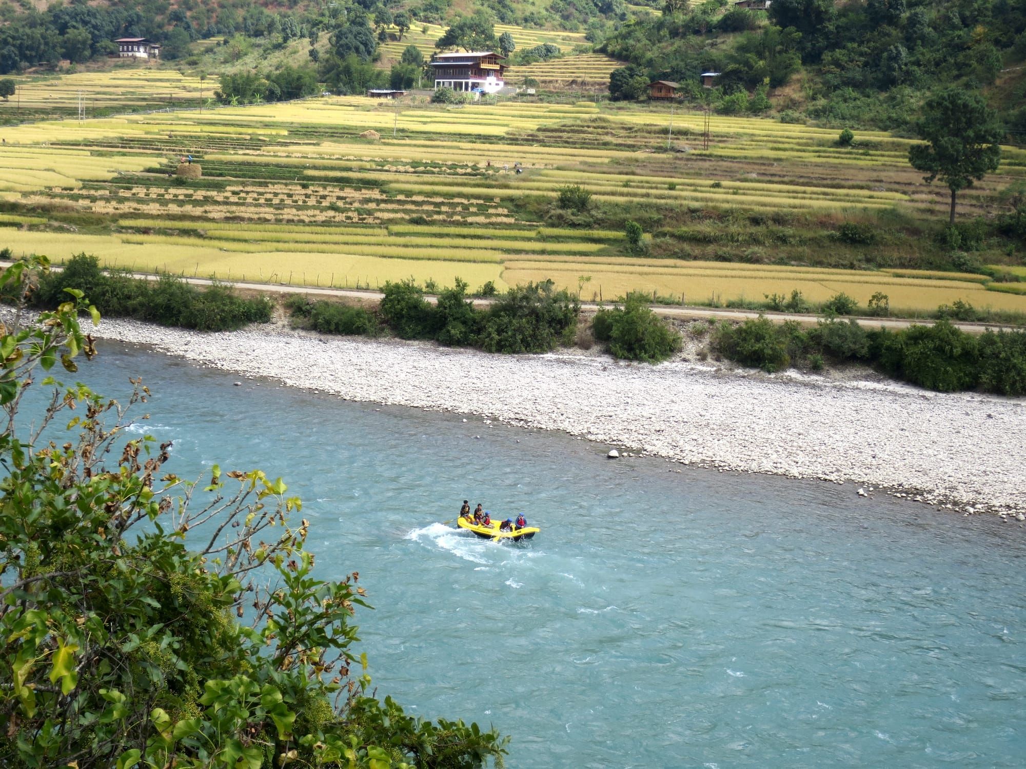 Rafting in Punakha