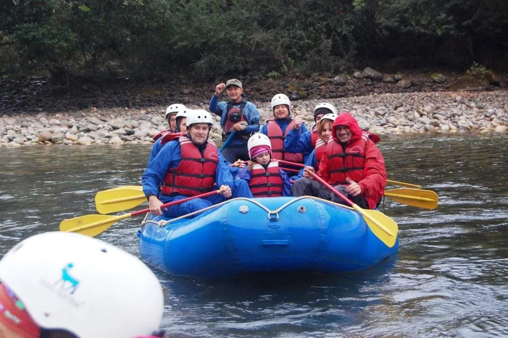 Rafting along the Phochu River in Punakha