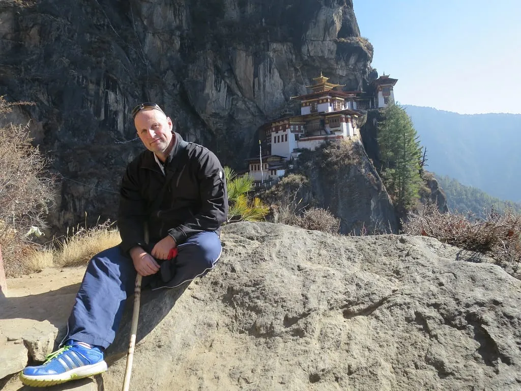 Richard Watson at the Tiger’s Nest Monastery