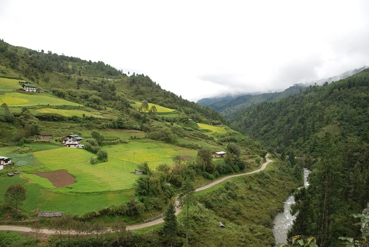 Almost all the remote villages in Bhutan are connected by road