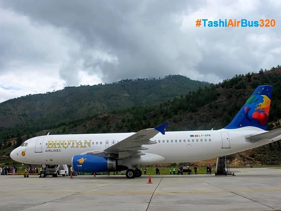Bhutan's first private Airbus lands in Paro
