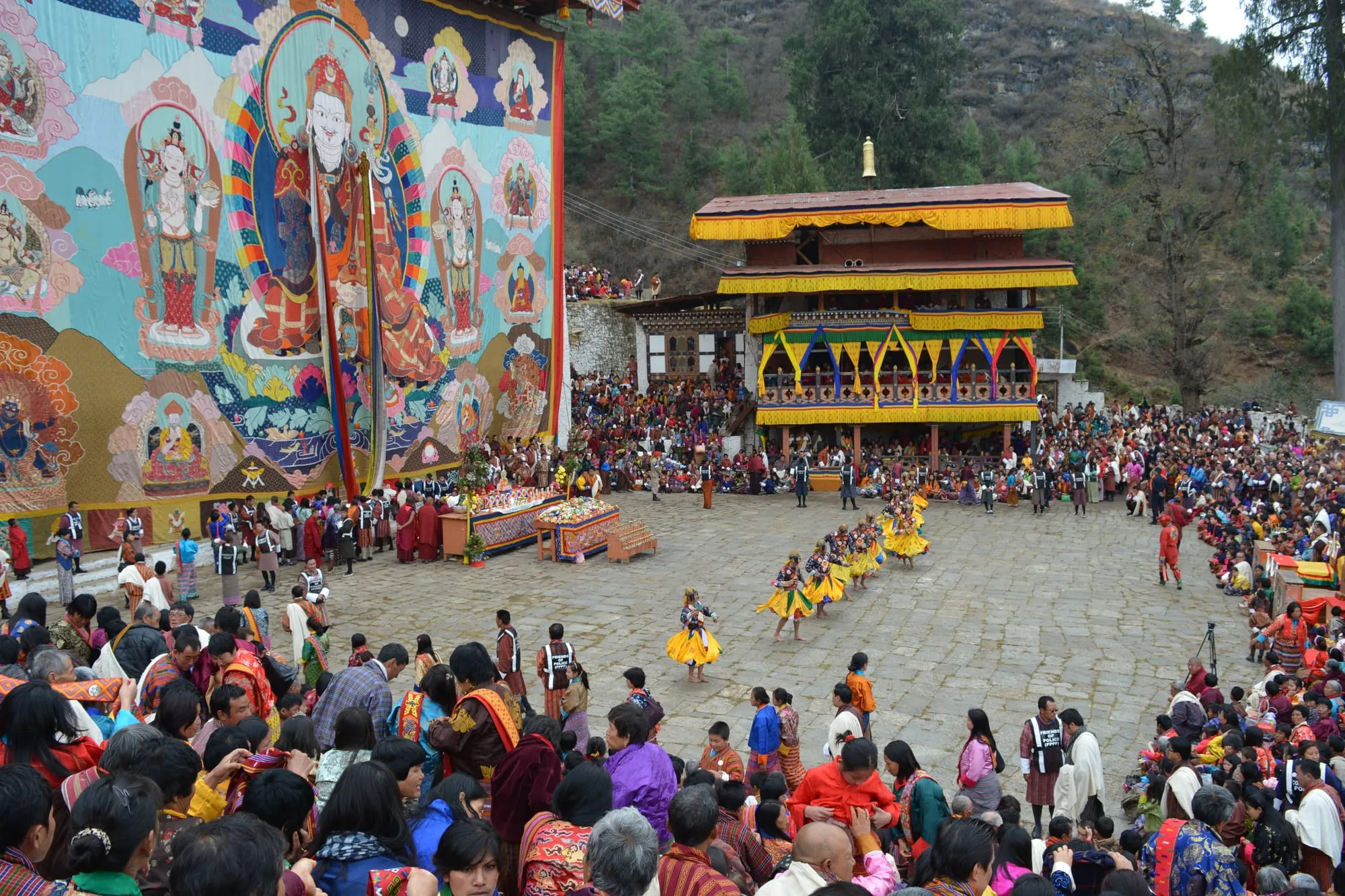 Thongdrel at the Paro Tshechu