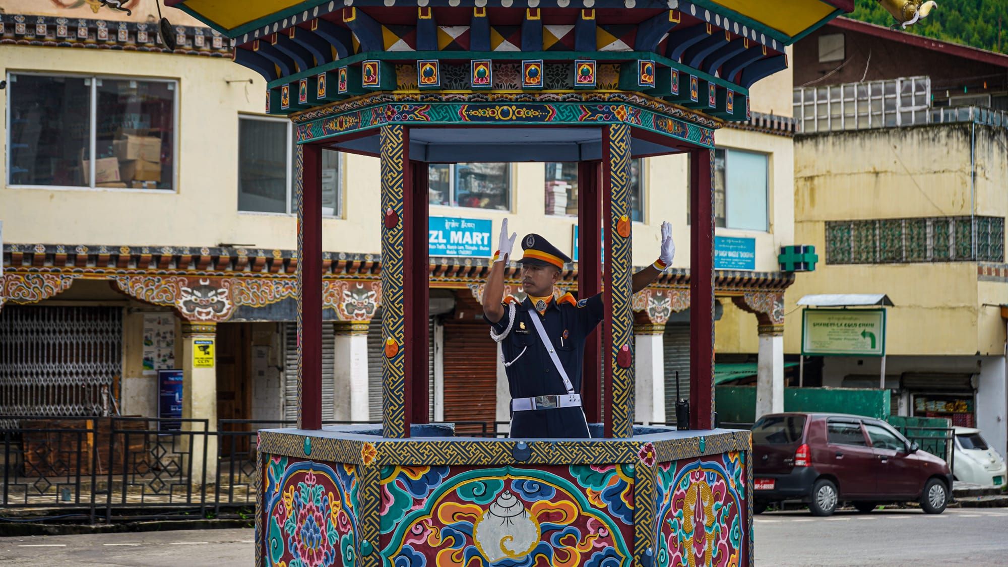 Traffic Lights in Bhutan