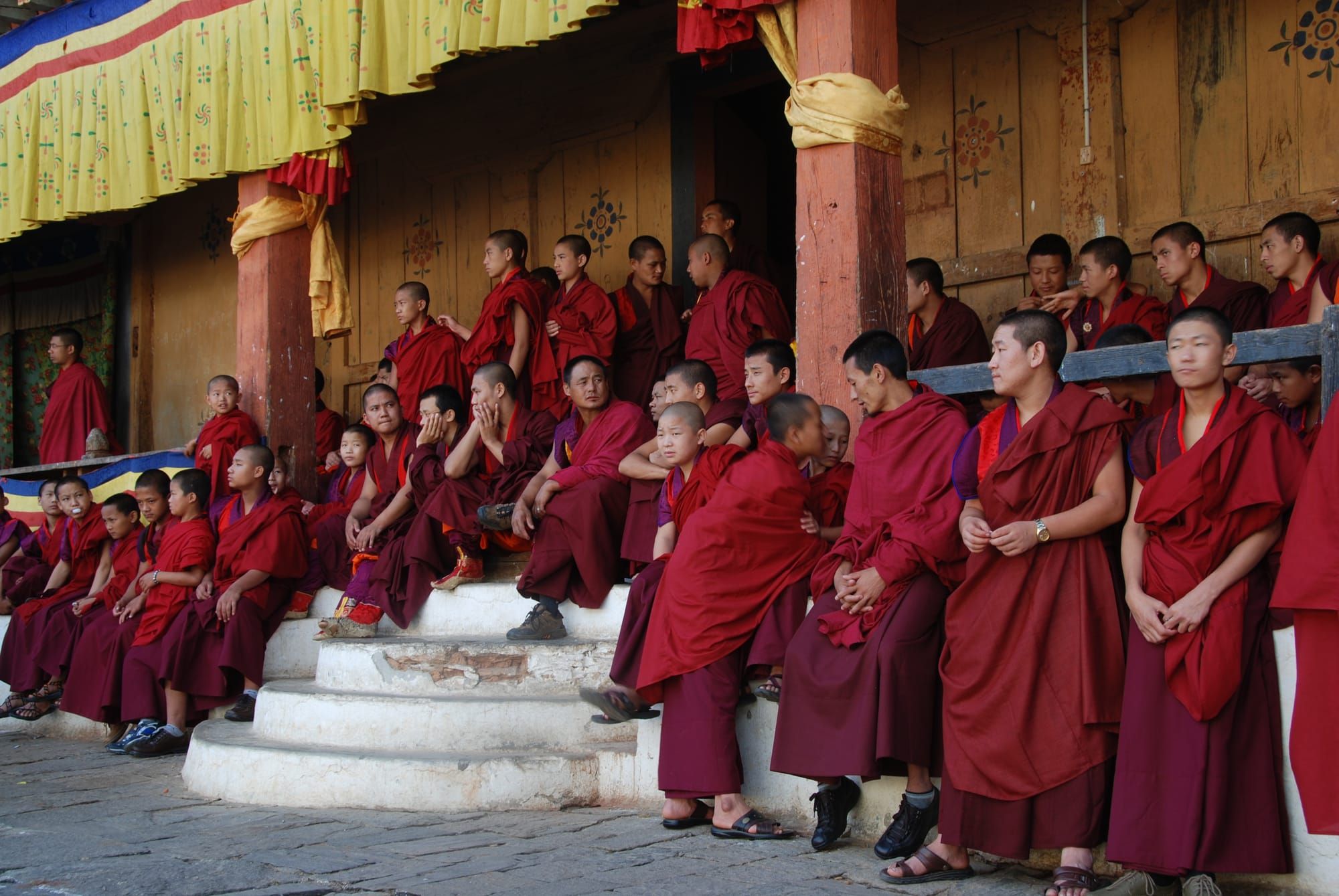 Trashigang Festival monks