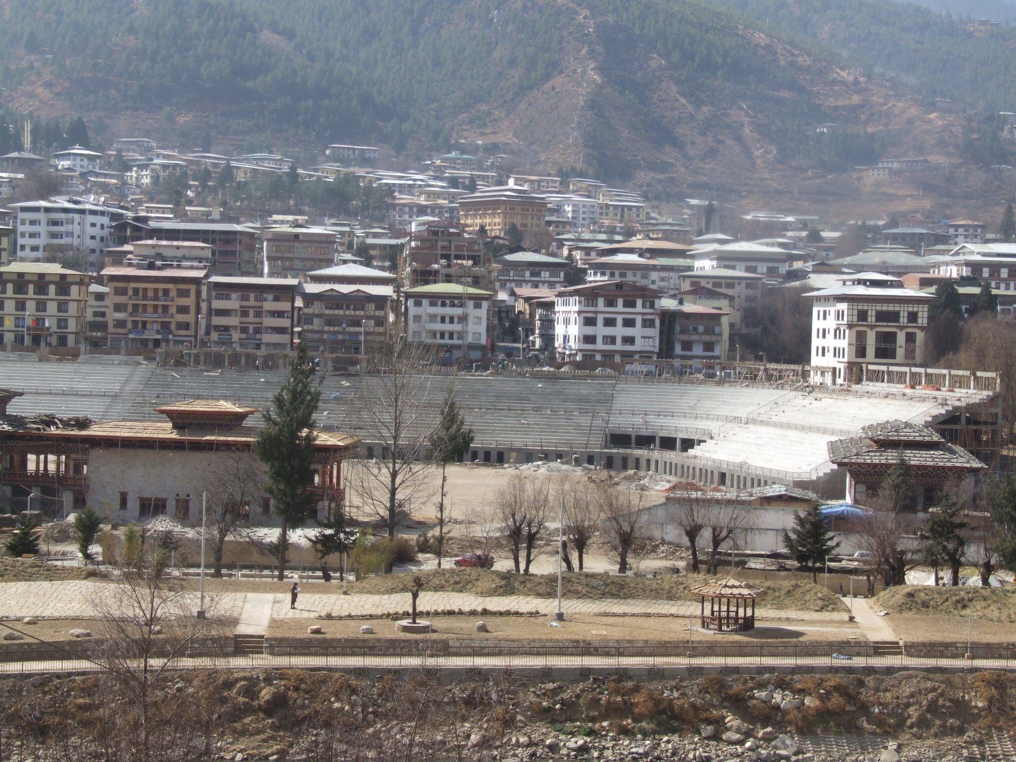 FIFA World Cup Trophy display at Changlimithang