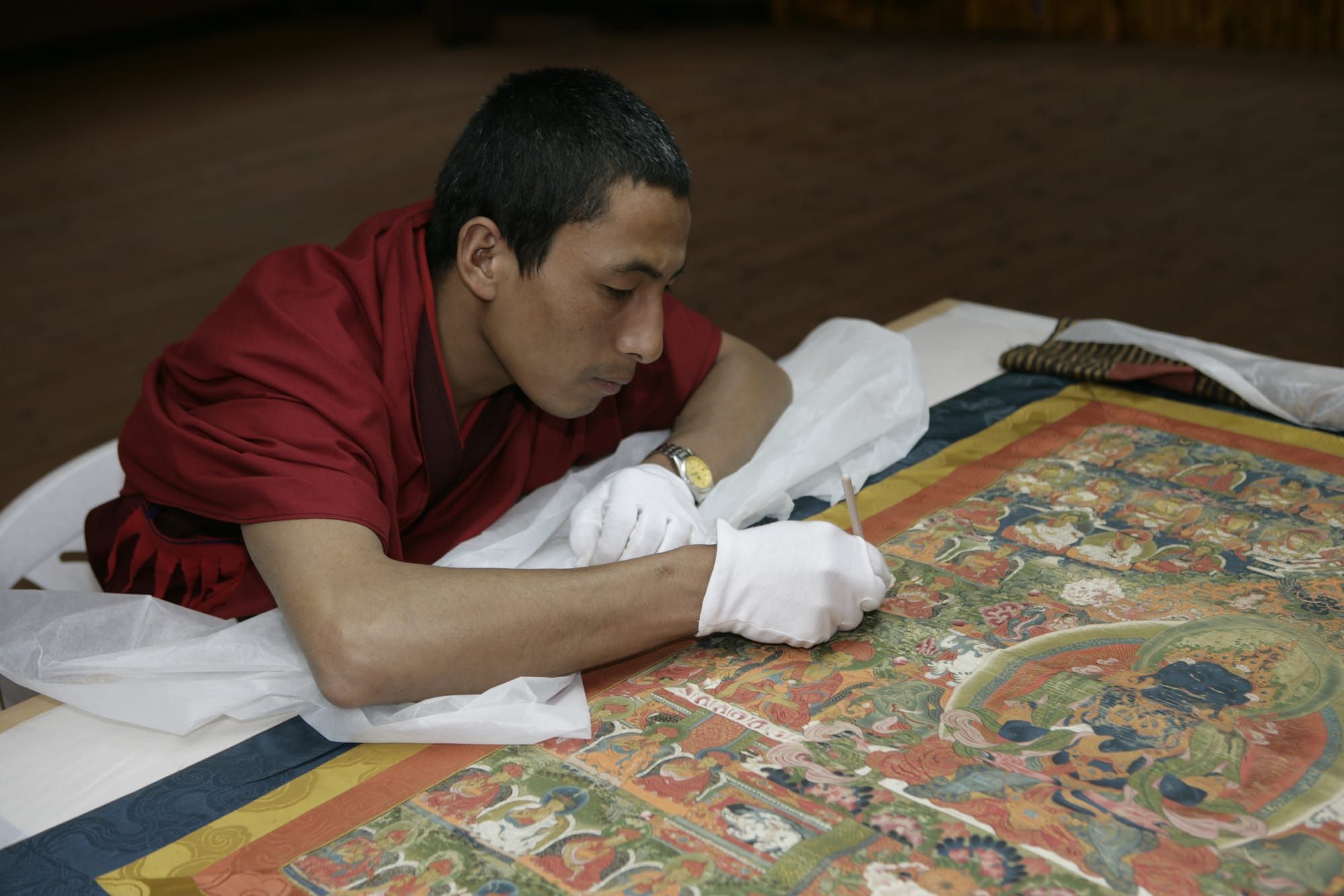 monk painting