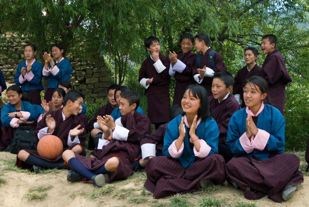 Students of Lungtenzampa School