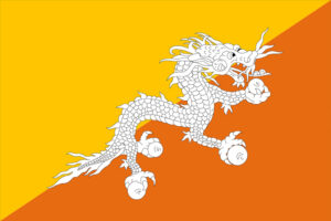 Bhutan Flag Large