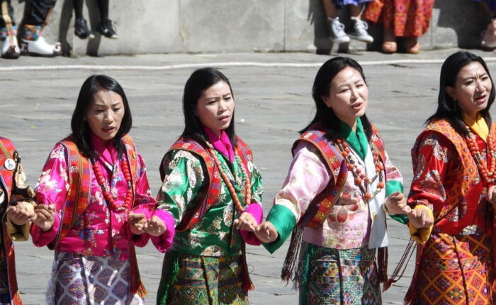 kira, Bhutan's national dress for women